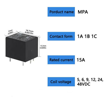 Реле 12v 24V 5v 9v JQC-3FF T73 5 Pin DC 4pin Pcb MPA 10A 5A микро- электромагнитное